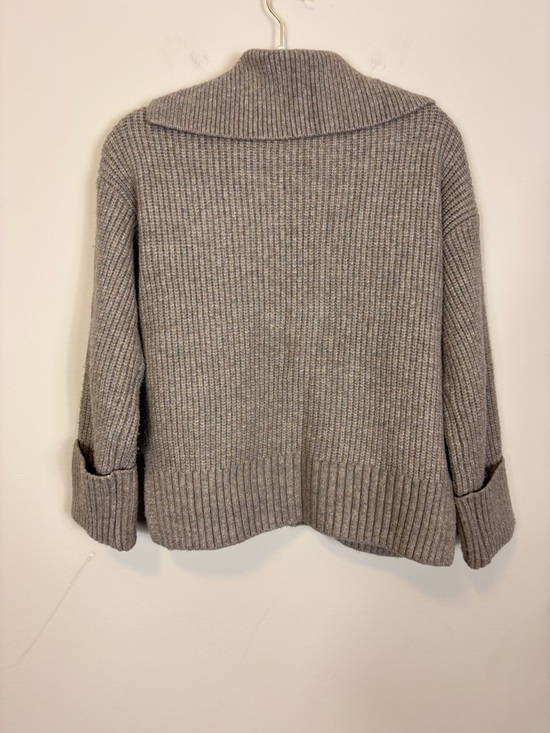 Abercrombie & Fitch Women's Brown Ribbed Button-Up Cardigan Sweater XXS - Picture 2 of 6